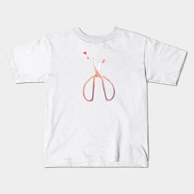 scissors cut Kids T-Shirt by Mard_Illus